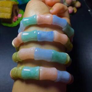 yzuXbg@ANZT?@Xgb`uXbgv[gnatural morganite quartz stretch bracelet women birthday gift 17*13mm