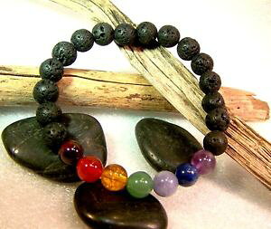 yzuXbg@ANZT?@r[Yq[O`NX^uXbgK{{{A}lava bead healing chakra crystal bracelet yoga handmade grade a stones aroma