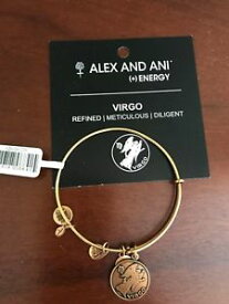 【送料無料】ブレスレット　アクセサリ—　アレックスワイヤーブレスレットラファエリアンゴールドタグカードalex and ani virgo ii expandable wire bracelet rafaelian gold w tag amp; card