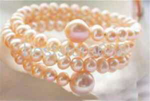 �y���������z�u���X���b�g�@�A�N�Z�T��?�@�s���N�u���X���b�g10mmextendible 10mm round pink freshwater pearl bracelet