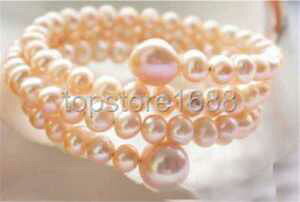 �y���������z�u���X���b�g�@�A�N�Z�T��?�@�s���N�u���X���b�gextendible 10mm round pink freshwater pearl bracelet