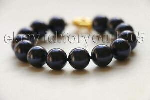 �y���������z�u���X���b�g�@�A�N�Z�T��?�@8 �V�F��f332512mm8 natural 12mm round blue shell pearl bracelet f3325