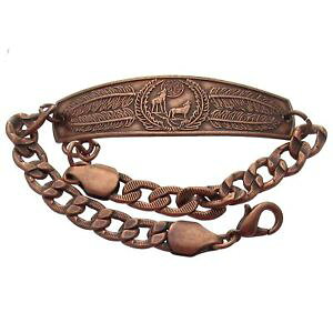 �y���������z�u���X���b�g�@�A�N�Z�T��?�@�u���X���b�g�I�I�J�~solid copper bracelet jewelry wolf howling wolves feathers arthritis pain relief