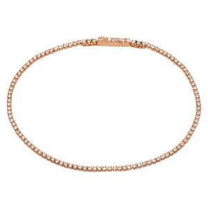 yzuXbg@ANZT?@X^[OVo[[YS[hbLejXuXbgwomens 925 sterling silver rose gold plated tennis bracelet with cz stones