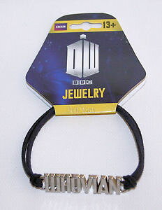 yzuXbg@ANZT?@l[v[guXbgR[hCZXbbc doctor who dr whovian metal name plate bracelet with 8 blue cord licensed