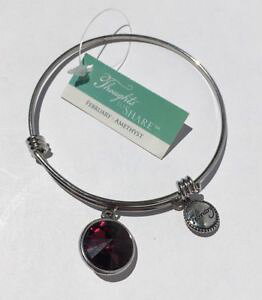 �y���������z�u���X���b�g�@�A�N�Z�T��?�@�^�O�u���X���b�g�A���W�X�gtagged giftcraft thoughts to share expandable metal bracelet february amethyst