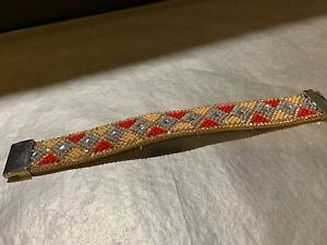 �y���������z�u���X���b�g�@�A�N�Z�T��?�@�r�[�Y�u���X���b�g listinggorgeous beaded statement bracelet nwt, free shipping, love