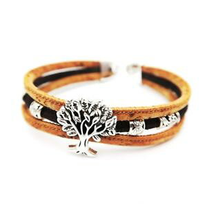 �y���������z�u���X���b�g�@�A�N�Z�T��?�@�R���N�n���h���C�h�u���X���b�g listingnatural unique cork wood handmade bracelet vegan approved ecofriendly cherryhome