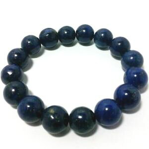 �y���������z�u���X���b�g�@�A�N�Z�T��?�@�j���[listinggenuine�p���[16 12mm listinggenuine lapis lazuli gemstone power bead bracelet 16 beads 12mm
