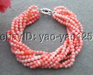 �y���������z�u���X���b�g�@�A�N�Z�T��?�@�s���N�u���X���b�g9strds pink coral bracelet