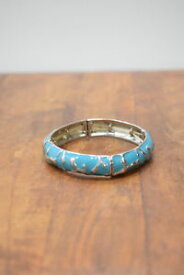 【送料無料】ブレスレット　アクセサリ—　ブレスレットエナメルbracelet turquoise blue enamel stretch bracelets