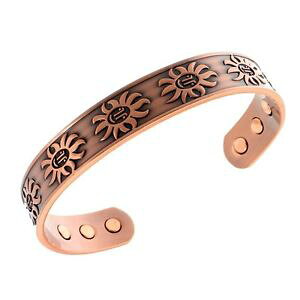 �y���������z�u���X���b�g�@�A�N�Z�T��?�@�u���X���b�gmagnetic copper bracelet with sun