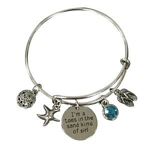�y���������z�u���X���b�g�@�A�N�Z�T��?�@�u���X���b�g�u���X���b�gbeach jewelry, toes in the sand kinda girl bracelet beach bracelet, beach girl