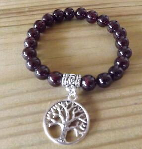 yzuXbg@ANZT?@K[lbguXbgq[OKuXbguXbgc[garnet 8mm gemstone bracelet tree of life bracelet healing yoga mala bracelet