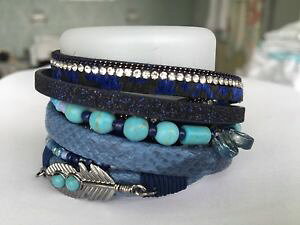 �y���������z�u���X���b�g�@�A�N�Z�T��?�@�u���X���b�g���r�[�Y�i�o�z�u���X���b�gbracelet la chiquita wrap around beaded boho navajo bracelet