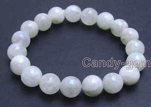 yzuXbg@ANZT?@rbO[Xg[uXbg big 10mm round white natural high quality moonstone 75 braceletb264