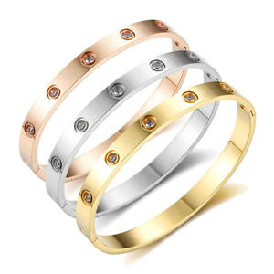 �y���������z�u���X���b�g�@�A�N�Z�T��?�@�u���X���b�g���f�N���X�^��as fr50896 bracelets a vis pour aiment les femmes de cristal en acier inoxydabl
