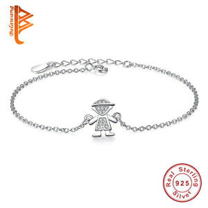 �y���������z�u���X���b�g�@�A�N�Z�T��?�@���g���A���W�F���g���N���X�^���u���X���b�g�`�F�[��as fr36166 retro cute boy argent 925 pour les femmes de cristal bracelets chain