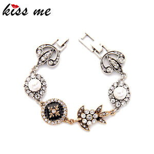 �y���������z�u���X���b�g�@�A�N�Z�T��?�@�L�X�N���X�^���u���X���b�g��as fr35990 kiss me geometriques email cristal bracelets pour les femmes en alli