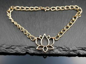 �y���������z�u���X���b�g�@�A�N�Z�T��?�@�R���I��pulsera con lotus amuleto oro