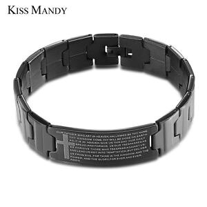 �y���������z�u���X���b�g�@�A�N�Z�T��?�@�f�V�������c�J���[�N���X�}��as de31624 mandy schwarz color cross religiose mann edelstahl metallketten verb