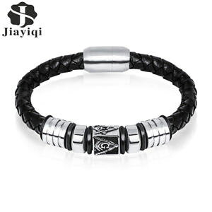 �y���������z�u���X���b�g�@�A�N�Z�T��?�@�f�p���Nsm de35471 freimaurer edelstahl schwarz geflochten fur manner punk