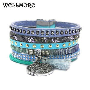 yzuXbg@ANZT?@uXbgas fr33361 17 bracelet en cuir couleur ete 6 pour les femmes alliage de zinc fa