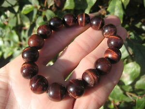 �y���������z�u���X���b�g�@�A�N�Z�T��?�@�X�g�[���^�C�W���G���[a8natural red tiger tigers eye stone bead bracelet thailand jewelry art a8