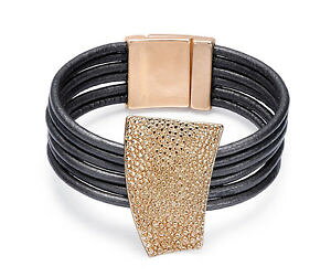 yzuXbg@ANZT?@_[NO[}`R[h[YS[huXbgdark grey multi cord rose gold chunky abstract contemporary magnetic bracelet