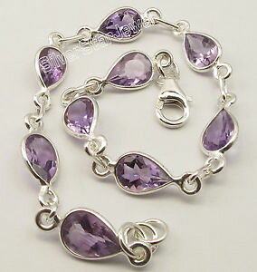 yzuXbg@ANZT?@X^[OVo[p[vhbvAWXguXbgv[g925 sterling silver drop purple amethyst trendy bracelet 83 birthday present