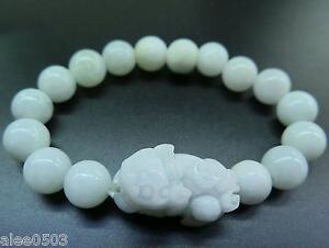 �y���������z�u���X���b�g�@�A�N�Z�T��?�@100listinggradepixiu�u���X���b�g10mm listinggrade a 100 natural jade aqua round beads pixiu bracelet 10mm best gift