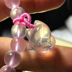 yzuXbg@ANZT?@[YuXbgtHbNXreikirose natural quartz crystal bracelet with carving star light fox reiki healing