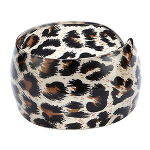�y���������z�u���X���b�g�@�A�N�Z�T��?�@�W���[�N�[��negro y marrn estampado leopardo acrilico pulsera animal joe cool