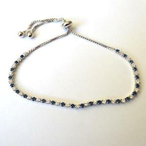 yzuXbg@ANZT?@ejXuXbgVo[Tt@CAtennis bracelet c silver sim blue sapphires crystals 511 1023 in 305 aa