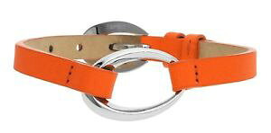 yzuXbg@ANZT?@fB[XuXbgU[IWVo[esprit ladies bracelet leather orangesilver ovality caribian coral esbr 11423f200