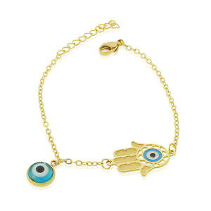 �y���������z�u���X���b�g�@�A�N�Z�T��?�@�h���hedforce acero inoxidable tono dorado hamsa evil eye proteccin