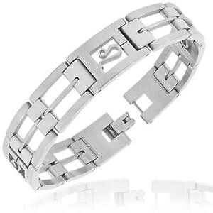 �y���������z�u���X���b�g�@�A�N�Z�T��?�@�v���J�f�i�f���Iacero inoxidable tono plata cadena de eslabones signo zodaco leo