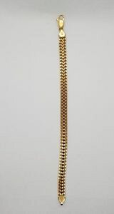 �y���������z�u���X���b�g�@�A�N�Z�T��?�@�r���e�[�W�u���X���b�ggold plated vintage bracelet length 17 cm refm 694
