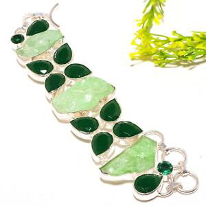 �y���������z�u���X���b�g�@�A�N�Z�T��?�@�G�������h�u���X���b�grough druzy, emerald gemstone fashion jewelry bracelet 78 sb1222