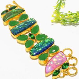 【送料無料】ブレスレット　アクセサリ—　トリプレットオパールエメラルドブレスレットtriplet fire opal, emerald gemstone fashion jewelry bracelet 78 sb1223