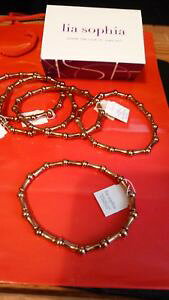 yzuXbg@ANZT?@\tBAXgb`uXbgS[hv[g[Y wt lia sophia overtime stretch bracelet, rose gold plate