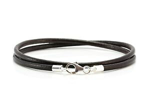 �y���������z�u���X���b�g�@�A�N�Z�T��?�@�����Y���f�B�[�X�M���V��mensladies 3mm greek leather braceletsterling silver claspdouble wrapbrown