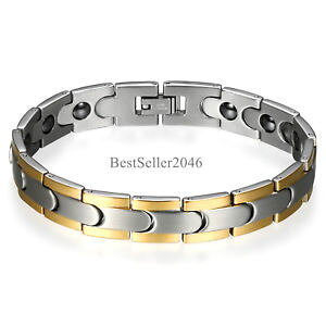 yzuXbg@ANZT?@N`F[XeXX`[uXbgNc[12mm men magnetic link chain stainless steel bracelet w free link removal tool