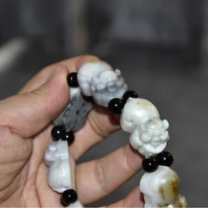 �y���������z�u���X���b�g�@�A�N�Z�T��?�@�u���X���b�g�����_��whole chinas natural tang river jade pig bracelet random 1x