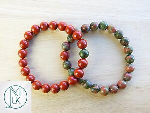 yzuXbg@ANZT?@JbvbhWXp[uXbgq[Ocouple unakitered jasper natural gemstone bracelet 78 elasticated healing