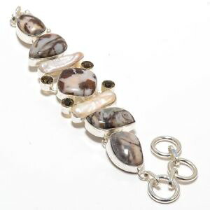 yzuXbg@ANZT?@RRAWXp[p[uXbgfantastic cocoa jasper,biwa pearl amp; smoky az gemstone jewelry bracelet 78