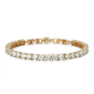 �y���������z�u���X���b�g�@�A�N�Z�T��?�@k�S�[���h�N���A�u���X���b�gluxury tt 6mm width 18k gold filled clear cz wedding bracelet cbf34