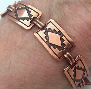 yzuXbg@ANZT?@uXbgNEB[[copper bracelet 7 12 linked wheeler mountain arthritis healing folklore cb 244