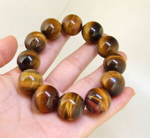 yzuXbg@ANZT?@CG[^CK[ACuXbgr[hXgb`luster 18mm yellow tigers eye stone bracelet brangle gemstone bead stretch aaa