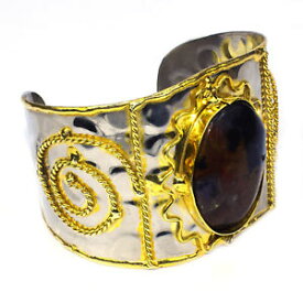 【送料無料】ブレスレット　アクセサリ—　オパールカフス24ctブラック